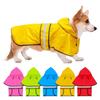 Reflective Strip Dog Hooded Raincoat Waterproof Pet Fluorescent Clothes  Labrador Retriever