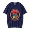 Adopt A Demogorgon Cute Man Eating Flower Pattern T-shirt Men's  Women's Cotton Casual T-shirt Fashion Retro Pure Cotton T-shirt