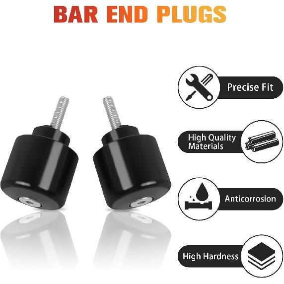 CHIFUN 1 Pair Bar Ends Plug Anti Vibration Weight Sliders Replacement for Honda CBR650R 2019-2024 CBR500 R/F 2013-2025 CBR300R/F 15-24 CNC Aluminum