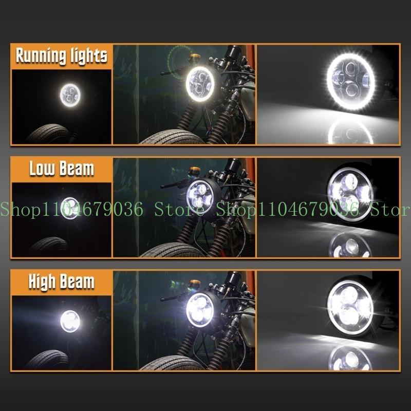 652F Motorcycle LED HeadLight Work Spotlamp 6.5'' Offroads Car Boats Truck SUV Driving Fog Lamp Headlamp 12V