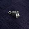 Tibetan Six-Character Mantra Bell Pendant Charm Bracelet with Retro Buddhist Beads.