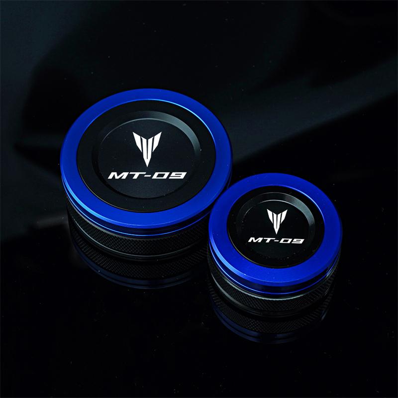 Dla Yamaha MT09 MT-09 Mt 09 SP Tracer -2023 motocykl przednia i tylna pokrywa zbiornika oleju hamulcowego pokrywa zbiornika