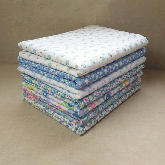 7Pcs/Set Quilting Fabric Flower Umbrella Printed DIY Sewing Craft Cotton Cloth