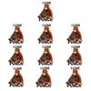 10 Sheets Funny Monkey Hugging Plush Toy Stickers Quirky Vinyl Decals for Laptops Water Bottles Luggage Skateboards Waterproof DIY Crafts