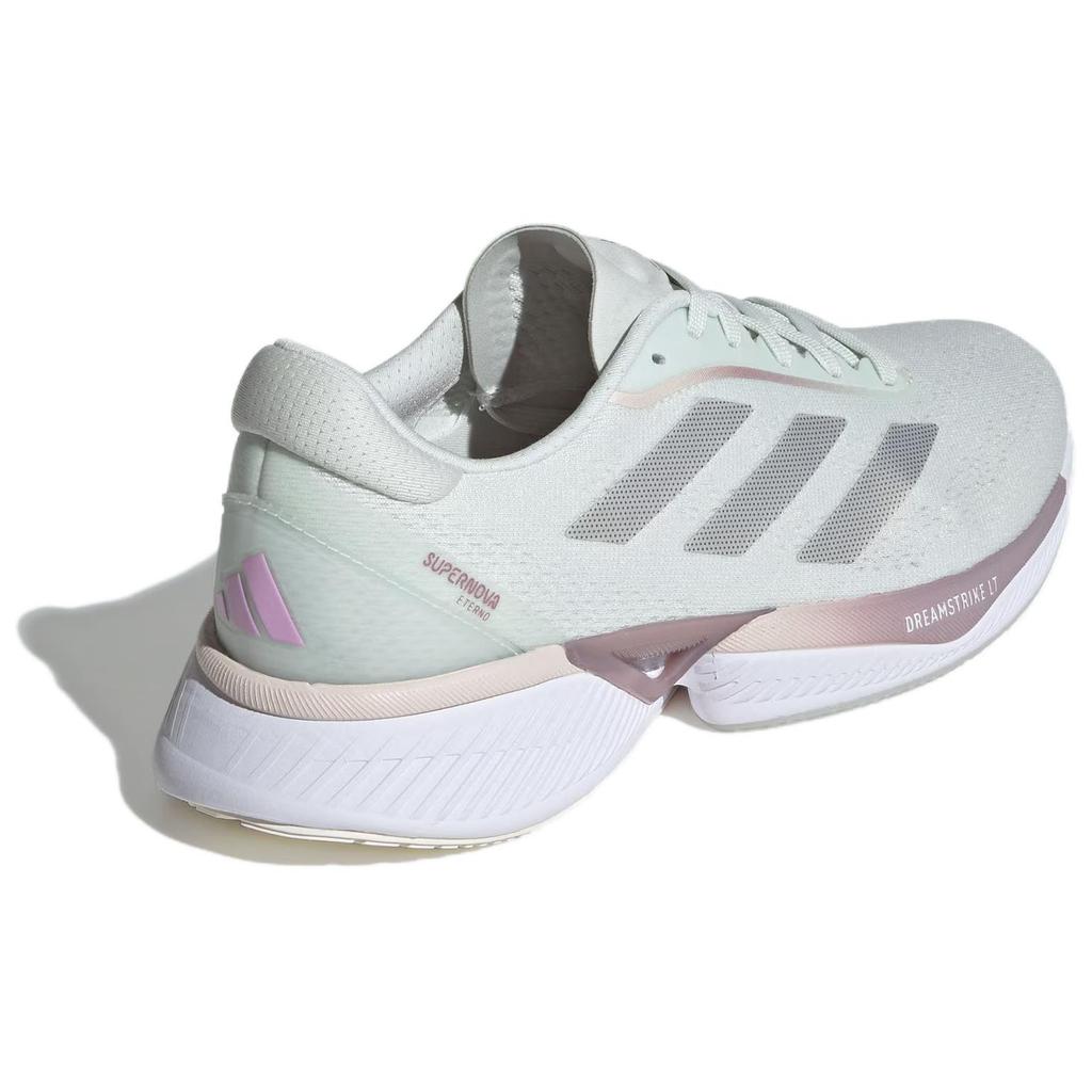 New Adidas Supernova Eterno Cushioning Wear Resistant Low Top Casual Running Shoes Women's White Silver Green IH0443