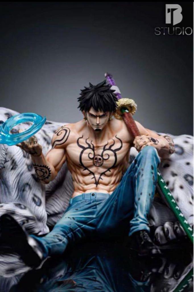 [USED] One Piece Trafalgar Garage Kit Figure (No Tiger, Only Law)