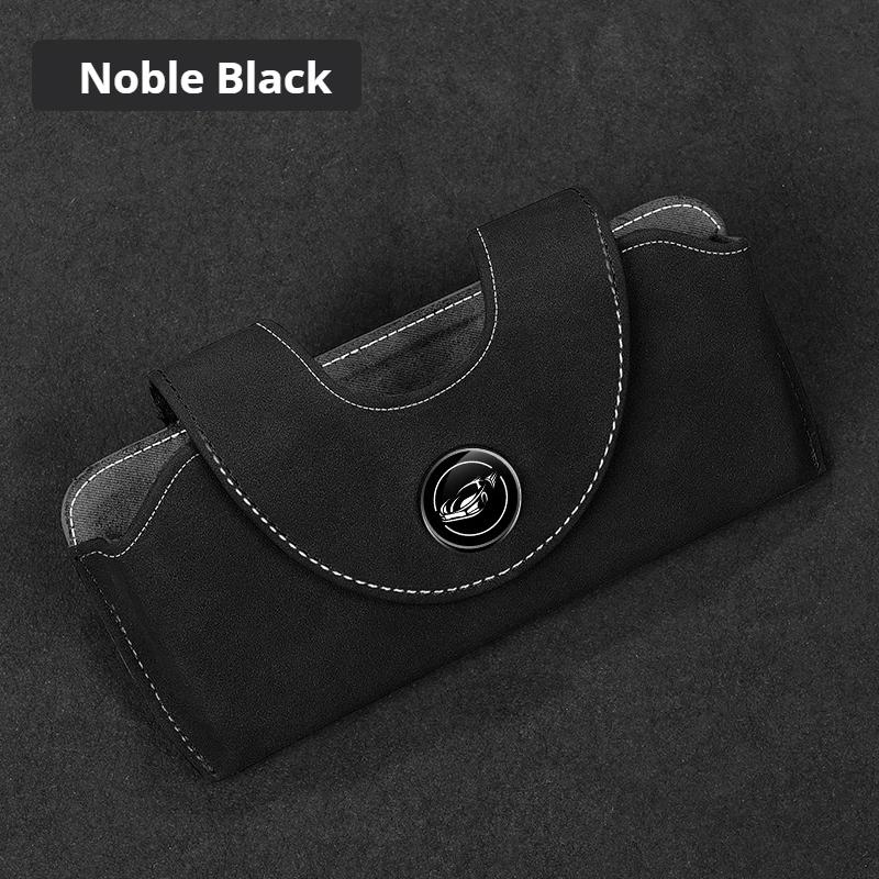 For Haval H3 H5 H7 H8 H9 F7 F7X Suede Car Sun Visor Glasses Clip Multifunctional Case Suede Glasses Storage Box Sunglasses Case
