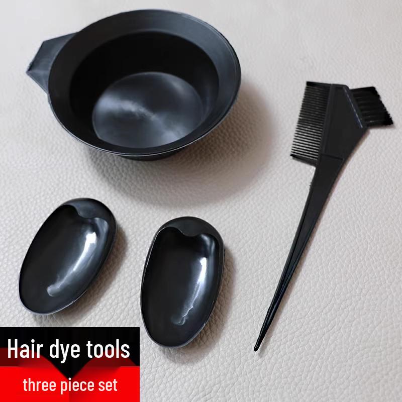 

Home Hair Dyeing Kit: Hot Oil Bowl, Comb, Salon Brush, Ear Muffs, Professional Hairdressing Tools