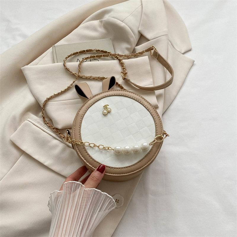 

This year, the popular small bag 2025 new Korean version of fashion women s bags, foreign versatile chain bags, messenger bags, small round bags хаки
