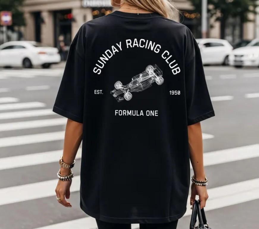 Футболка в день гонки Формулы-1, Хлопковая футболка для фаната F1, Винтажная футболка для автогонок, Унисекс XXXL