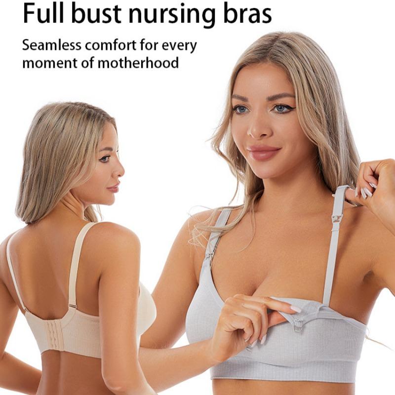 Geraffter Anti-Hänge-Still-BH mit Frontöffnung, großer Cup, Still-Schwangerschafts-BH