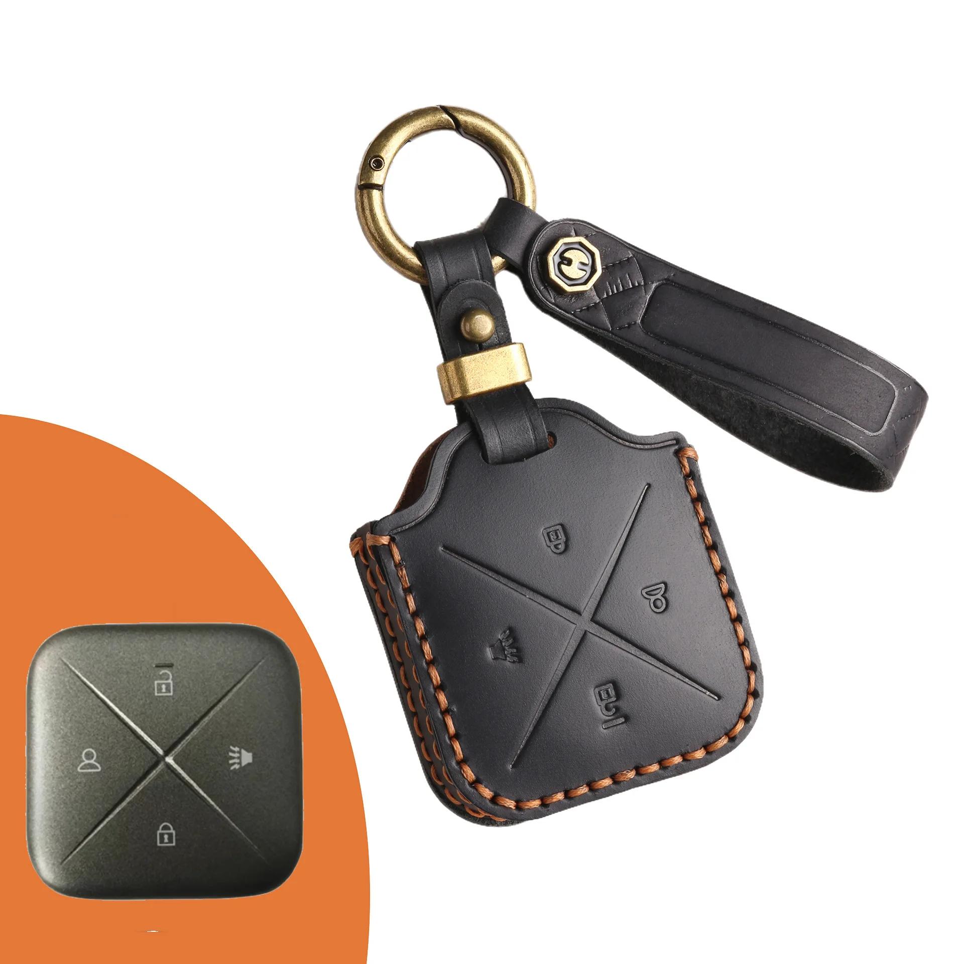 

For Buick E5 New Energy E4 Special Entity Car Key Remote Control High-Grade Leather Car Key Cover