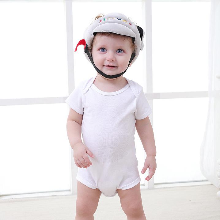 Baby Helmet Infant Toddler Soft Cute Adjustable Safety Helmet Hat for Crawling Walking Playing