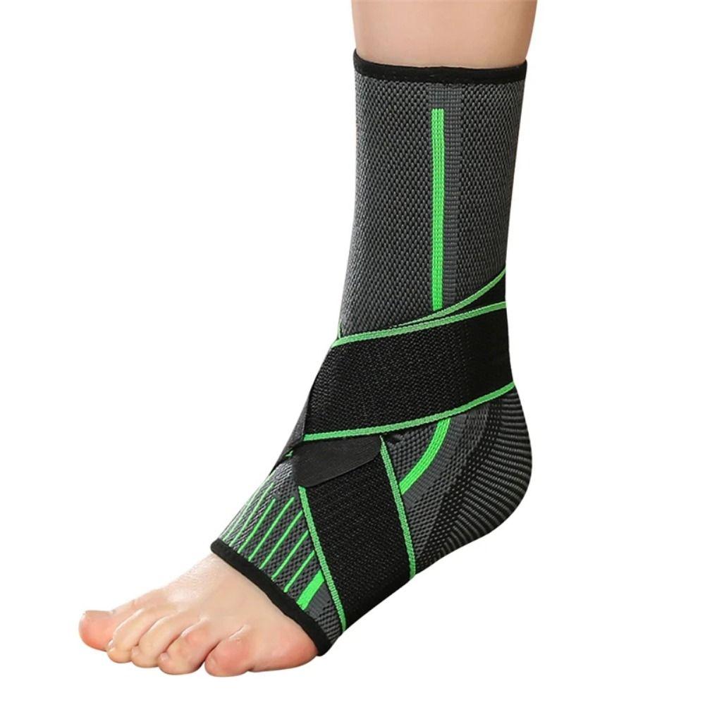 

1 шт., эластичный спортивный бандаж на щиколотку, компрессионный ремень, поддерживающий тканый эластичный бандаж, защитное снаряжение для ног, пояс для тренажерного зала и фитнеса 2XL-3XL