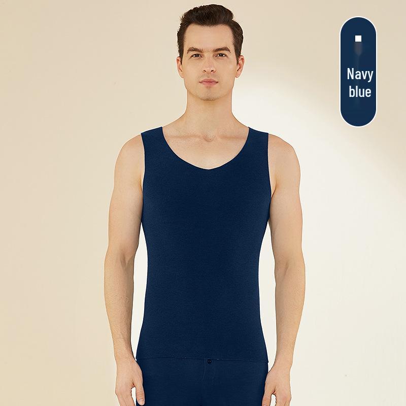 

Мужской кашемировый шелковый жилет на флисовой подкладке и брюки Large