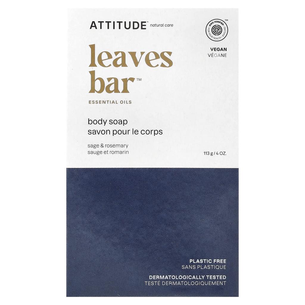 Leaves Bar™, Body Bar Soap, Sage & Rosemary, 113G(4Oz)