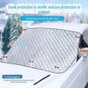Winter Car Windshield Cover - Thickened Anti-Frost & Anti-Freeze, Sunshade & Anti-Snow Block with Magnet Suction