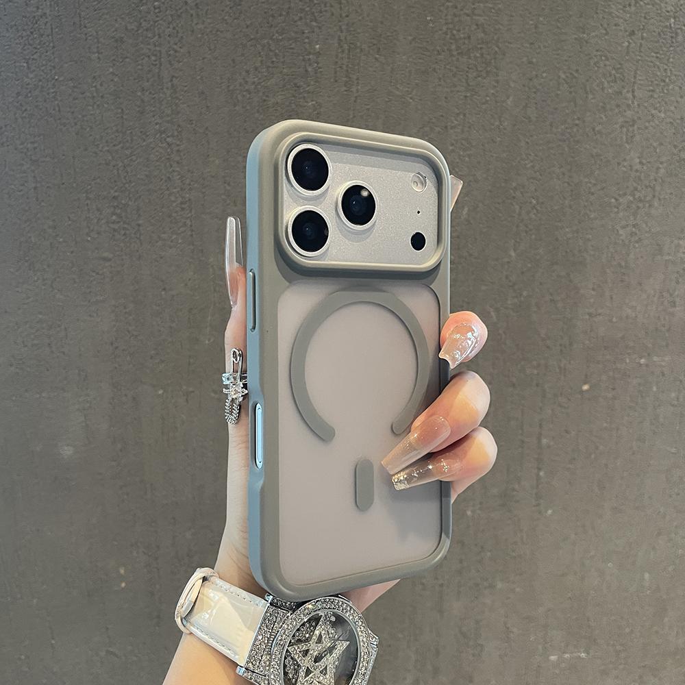 

Luxury Magnetic Translucent Phone Case For iPhone 17 Pro Max 17Pro Air For Magsafe Wireless Charging Cover For iPhone17 Pro Max iPhone Air