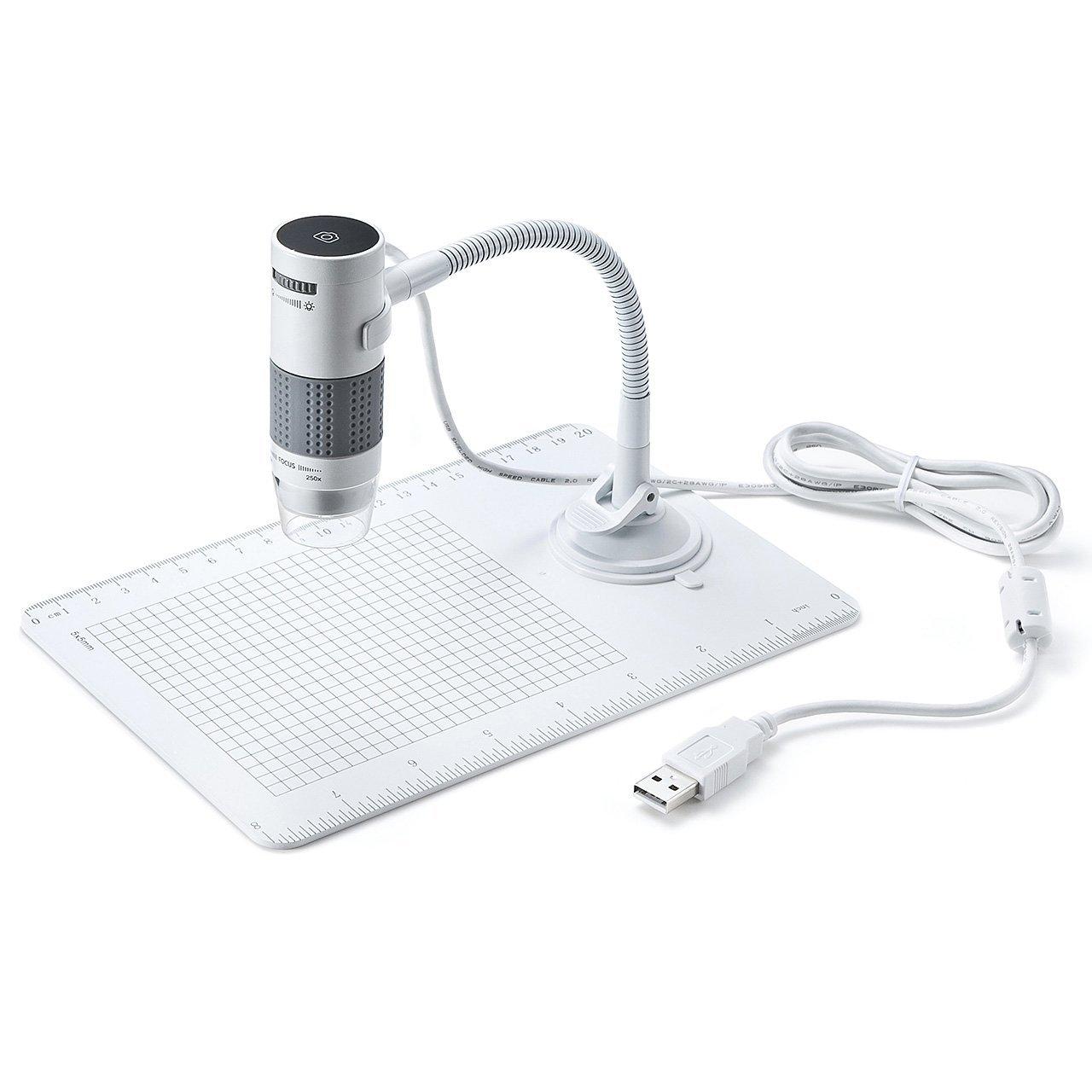 

Sanwa Direct Digital Microscope, USB Connection, ViewSave Images Directly on PC, 250x Magnification, 2 Megapixels, Interval ShootingVideo Recording