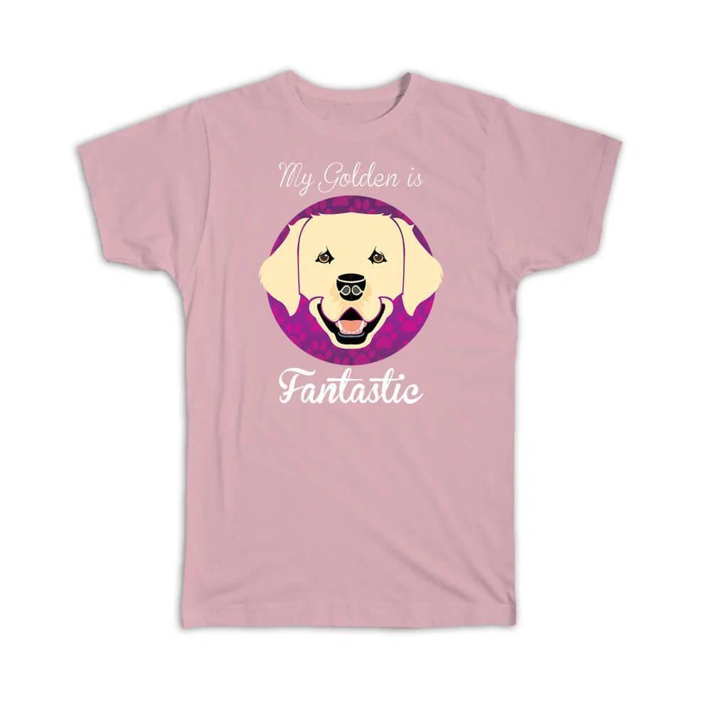 Gift T-Shirt : Golden Retriever Cartoon Dog Pet Animal Cute Funny Canine L
