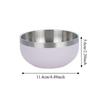 Multi-color Fruit Salad Bowl Round Bowl Food Container Stainless Steel Bowl  Kitchen Tableware