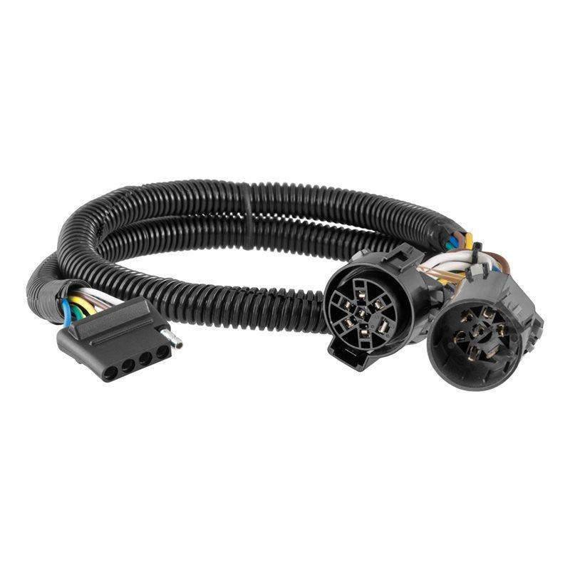 For USCAR Vehicle-Side  Trailer Connector 56584 5-Pin To 7-Pin Wiring Harness(Long 41 Inches)