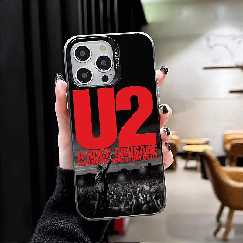 

U-U2 Rock Band Shockproof Phone Case for iPhone 17 Air 16 16E 15 Pro Max 14 Plus 13 Mini 12 Back Cover Anti Fall Fundas iPhone 15 Pro