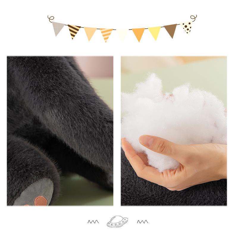 Cross-Border Plush Cat Pillow – Cute Long Striped Cushion Toy