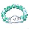 18mm Resin Beads Bangles Snap Button Bracelets Jewelry Making Kit Gifts 23cm