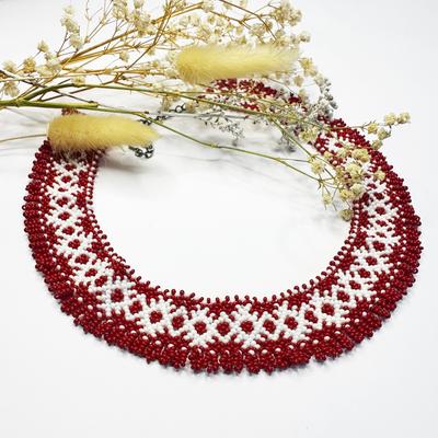 Traditional Ukrainian Beaded Silyanka HatynkaUA Necklace Handmade Necklace (SUN999_53)