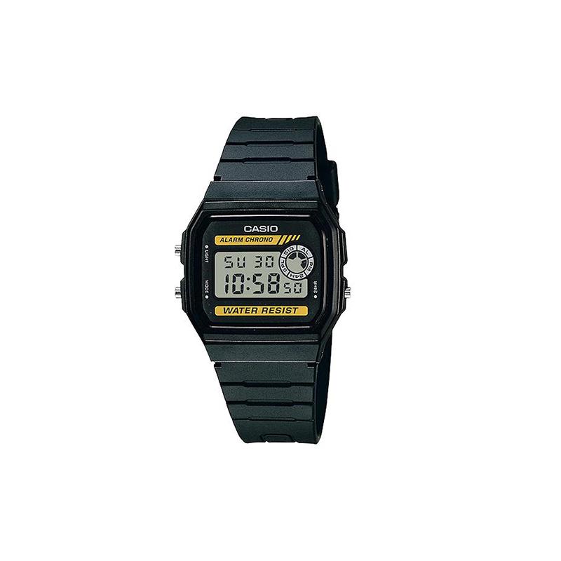 

Casio DRESS series fashion trend simple retro classic small square ten years power LCD display sports waterproof quartz movement Japanese F-94WA-9G чёрный