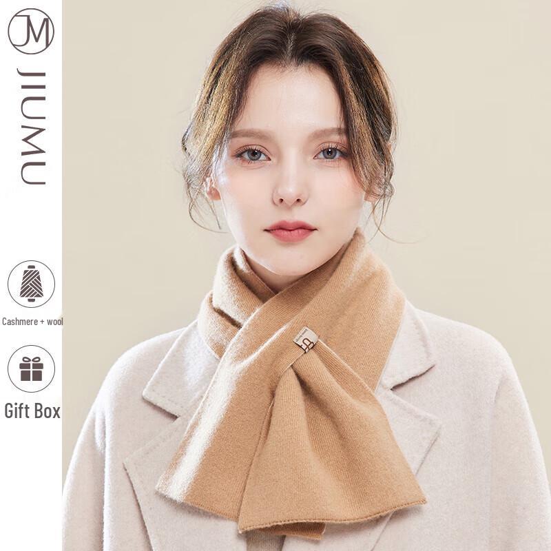 

JIUMU Women s Thick Warm Double-Sided Wool Scarf One Size
