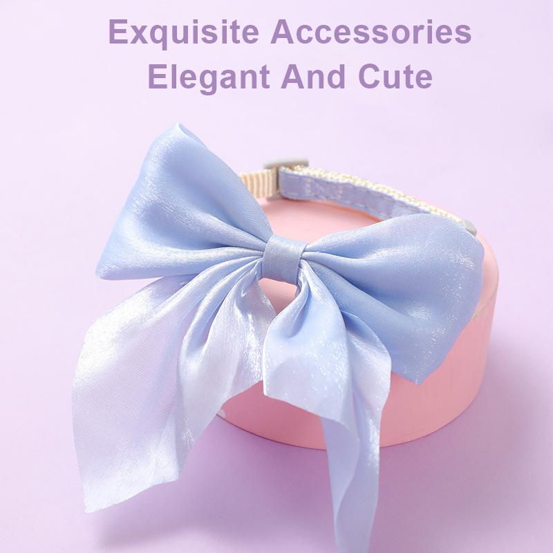 Cat Collar Adjustable Pet Bow Tie Collars for Small Cats Dogs Fashion Fancy Kitten Necktie Buckle Necklace Pet Accessoreis