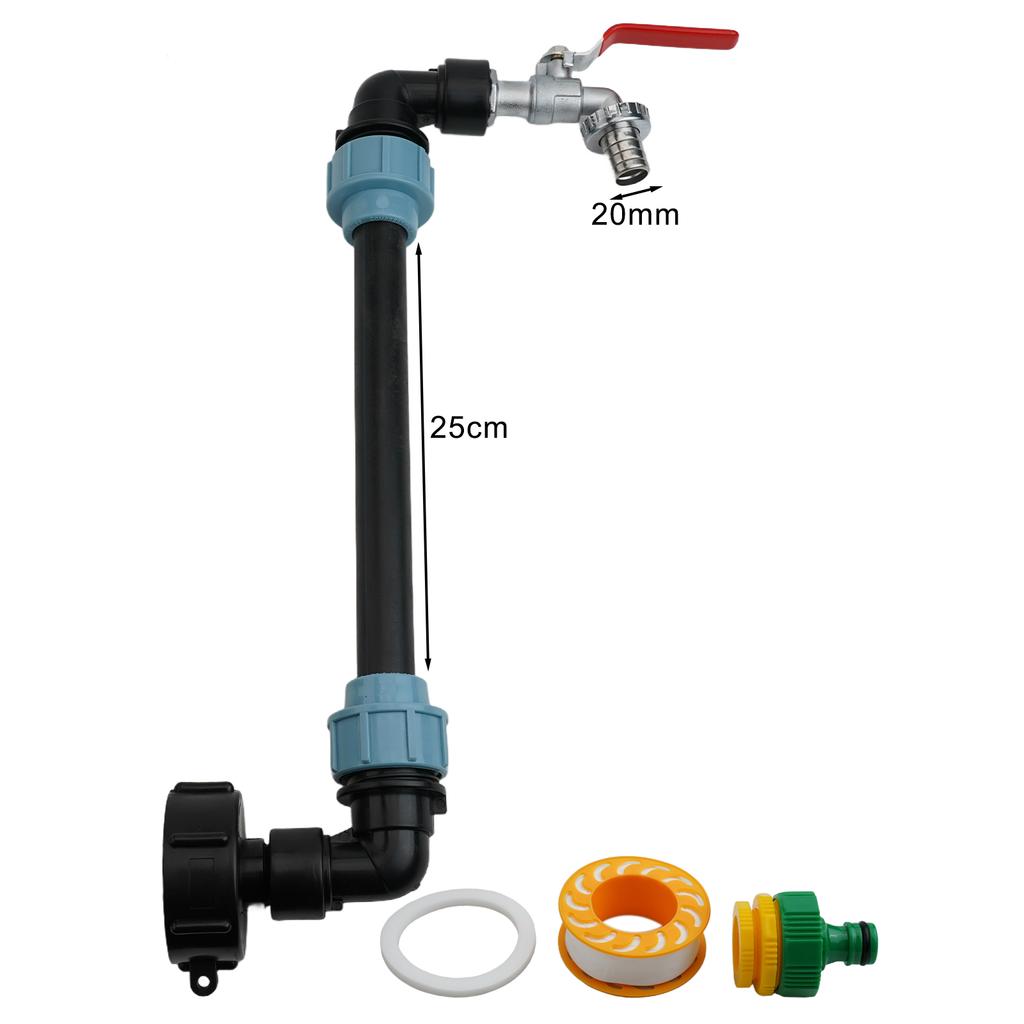 1 Pcs IBC Adapter Connection Kit 3/4 "Outlet Faucet For Tank Container Rainwater Tank Garden Power Tool Accessories