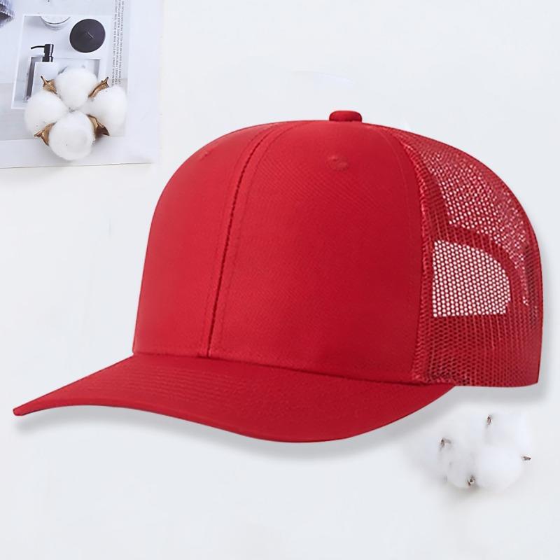 Micro-curved mesh hat Richardson 112 truck driver hat outdoor sun protection shade color matching baseball hat