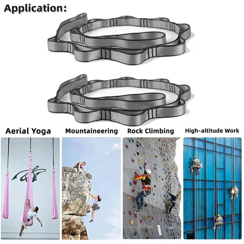 Hängrep Rep Krysantemum Yoga Stretchbälte Förlängningsrem Rep för Aerial Yoga Hängmatta Gunga Flygande Anti-Gravity