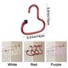 6Pcs Anti Slip Circle Ring Hat Hanger Plastic Hat Storage Hook Round Scarf Tie Hanger  Wardrobe