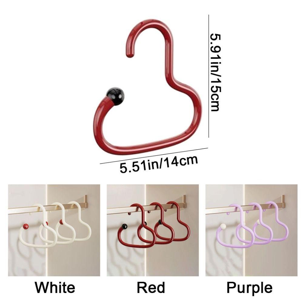 6Pcs Anti Slip Circle Ring Hat Hanger Plastic Hat Storage Hook Round Scarf Tie Hanger  Wardrobe