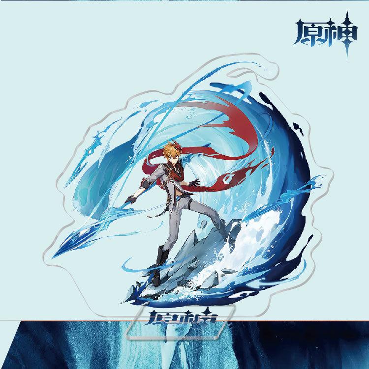Game Anime Model Open World Impact Acrylic Cosplay Character Stand Painted Desk Decor Ornament Gift 15cm