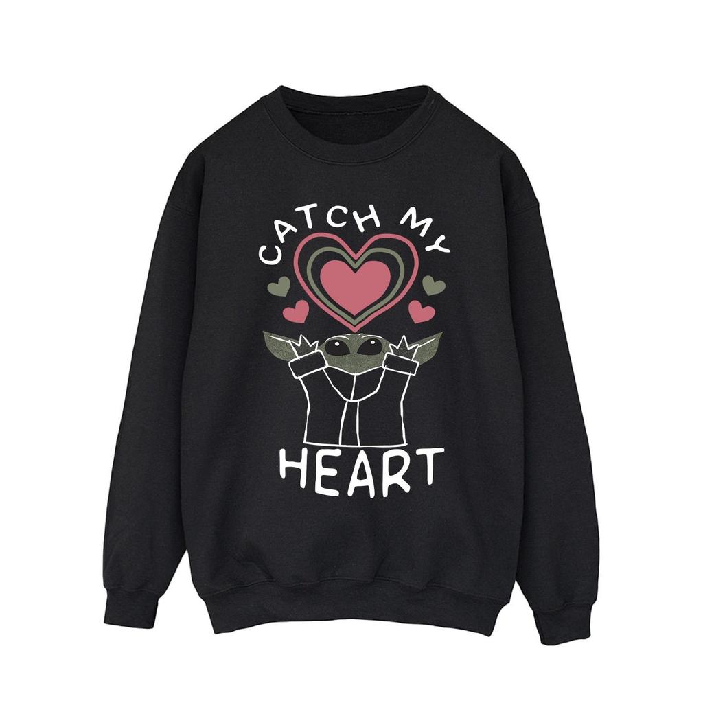 Star Wars Mandalorian Mens Catch My Heart Sweatshirt