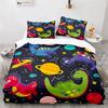 Funda Nórdica de Dinosaurios para Niños Juego de Ropa de Cama con Temática de Animales Microfibra Dibujos Animados Funda de Edredón Individual King Para Niños Niñas Adolescentes Decoración de Dormitorio