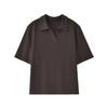26-Year-Old Style V-Neck Knit Women's Solid Color Short-Sleeve T-Shirt
