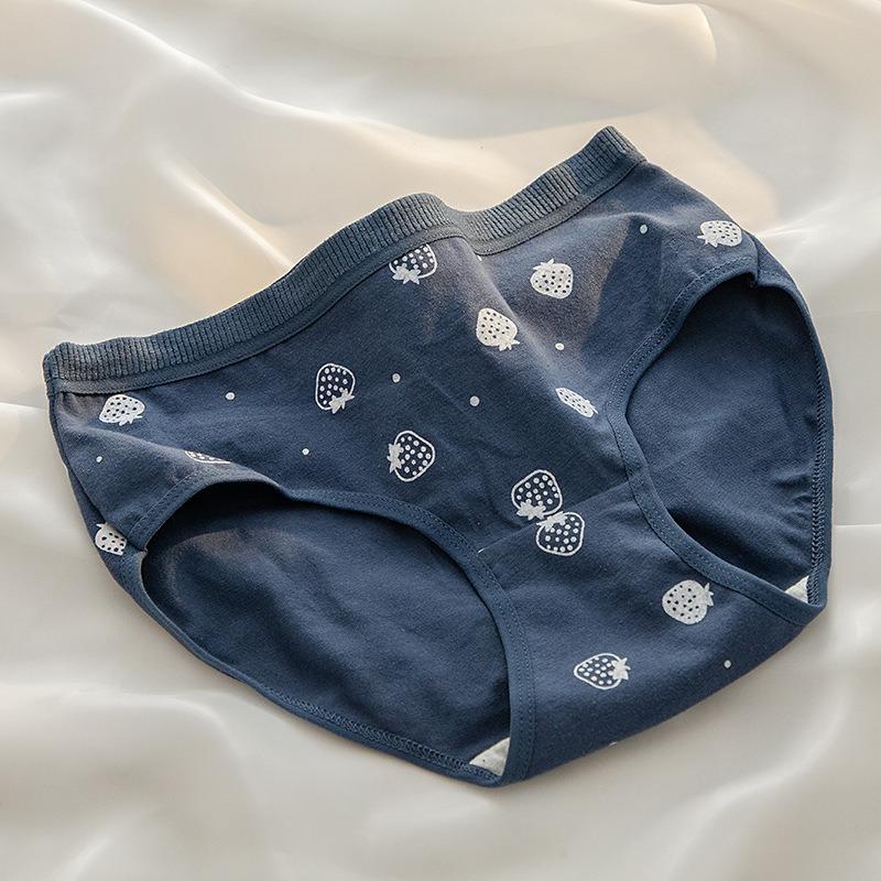 5Pcs/set Women Cotton Panties Soft Breathabe lIntimate Underwear Low Rise Briefs Female Underpants Lingerie M-XL