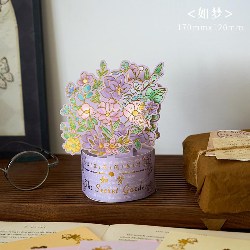 

3D Pop UP Flower Greeting Cards Birthday Invitation Card Handmade Butterfly Thank You Postcard Wife Mom Girlfriend Teacher Gifts