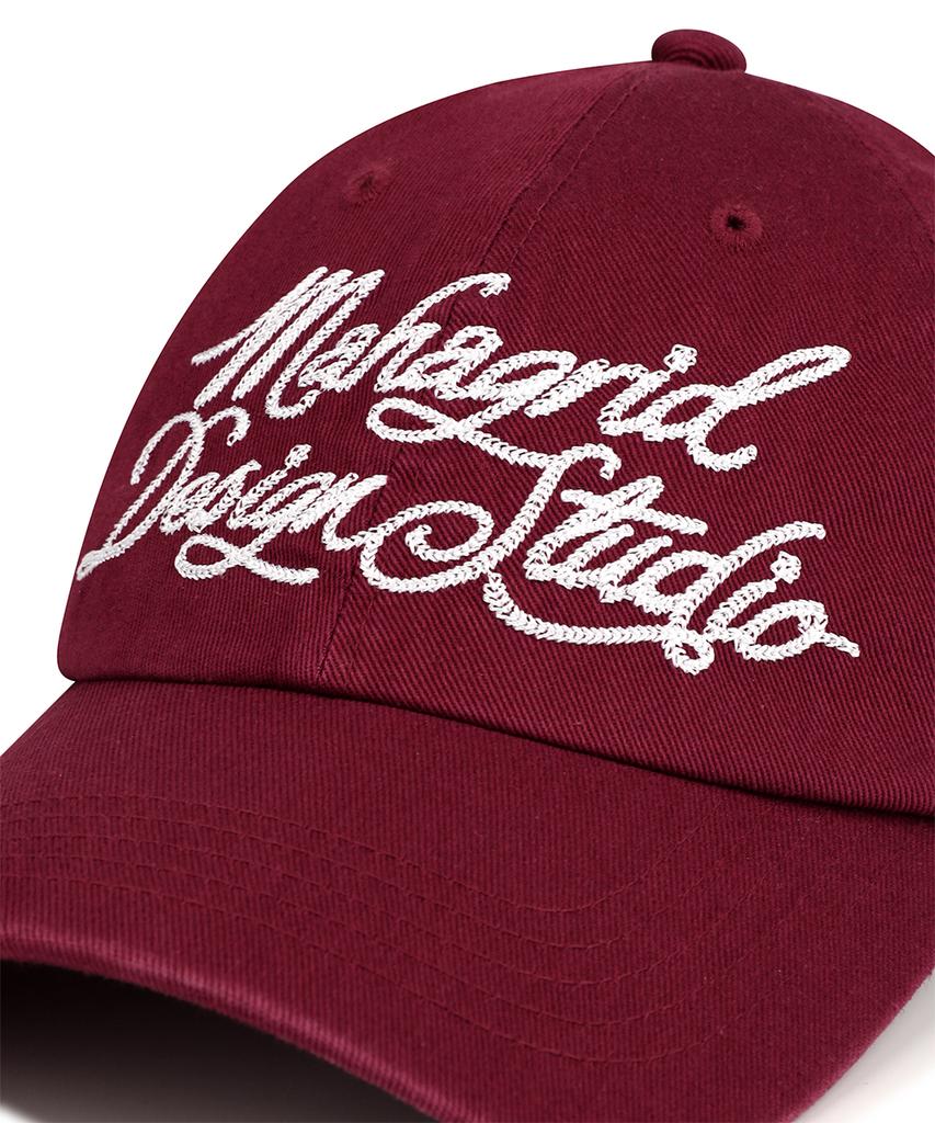 MAHAGRID Ink Logo Ball Cap Burgundy(Mg2Ffmab21A)