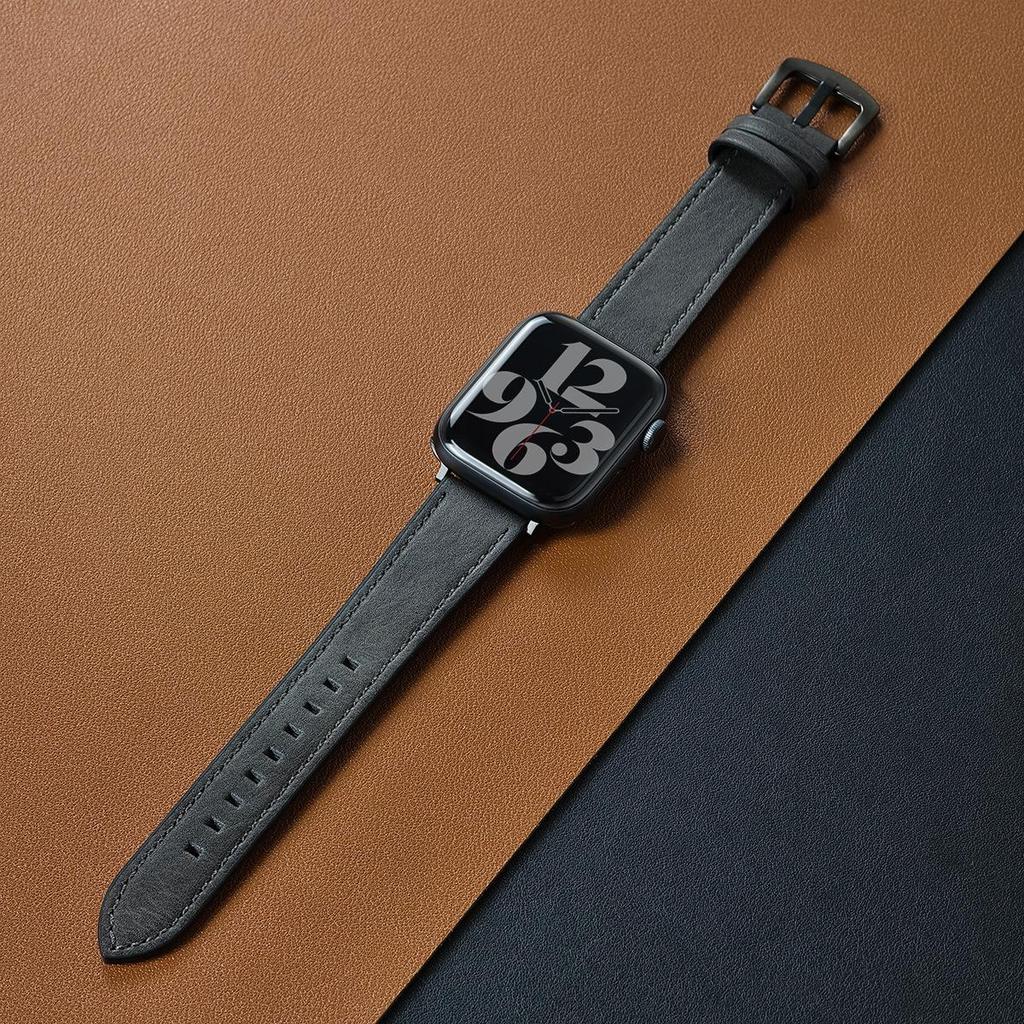 Compatibility: Apple Watch Ultra, Series 10/9/8/7/6, Ultra-Fiber Leather Strap