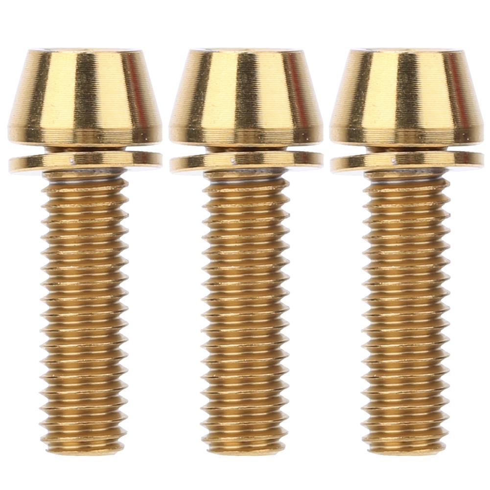 3PCS Alloy Bike Handlebar Stem Screws Disc Brake Clamp Set Screw Accessory
