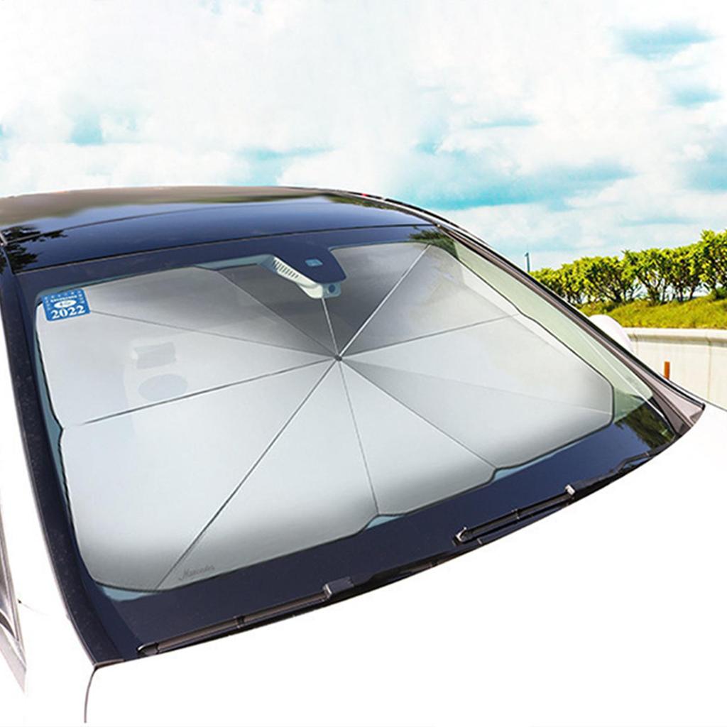 Car Windshield Sun Shade Automotive Interior Sun Protection Retractable Anti-UV Privacy Screen Heat Reduction for Driver Hot