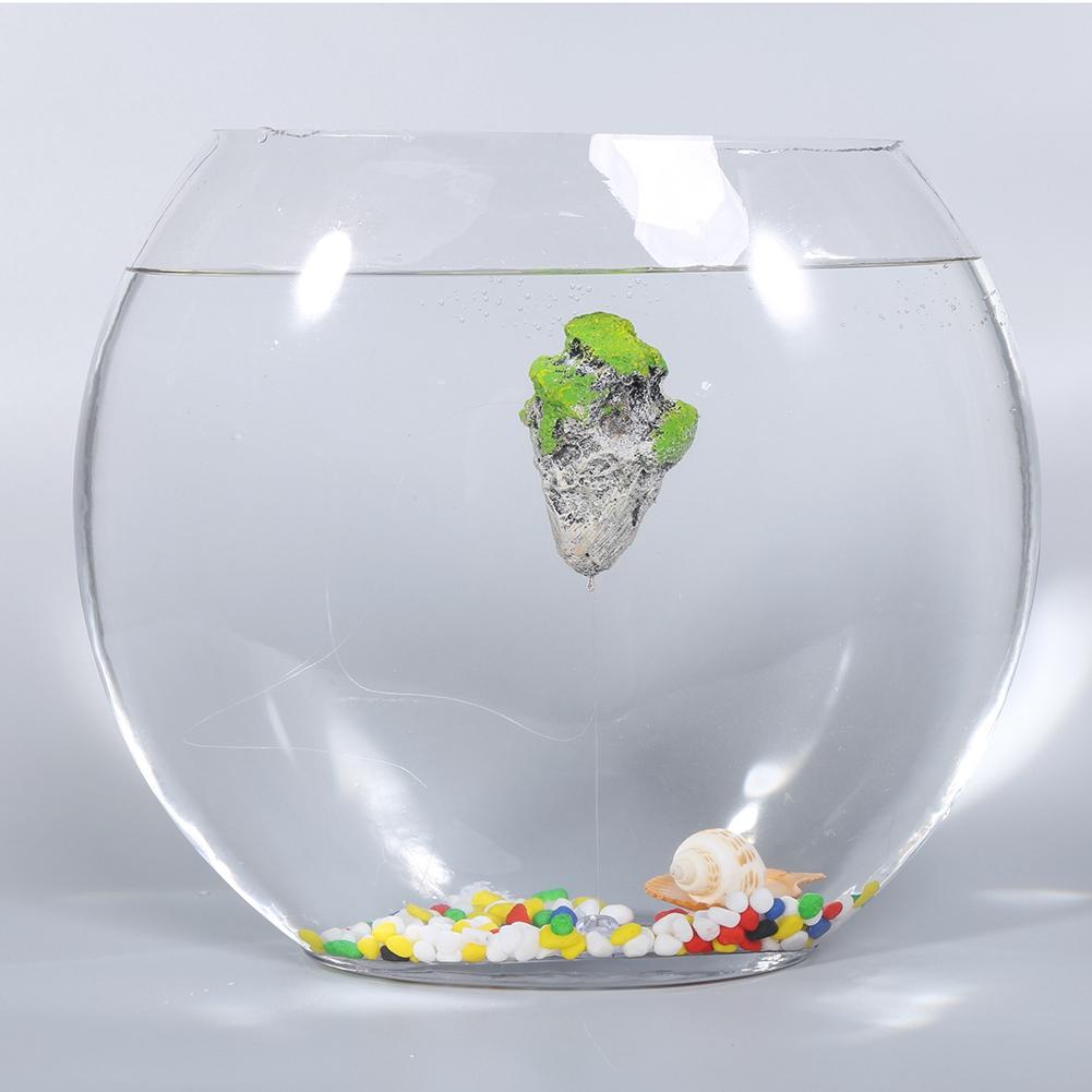 Aquarium Fish Tank Floating Rocks Ornament Landscape Moss Suspended Stone Decoration Small