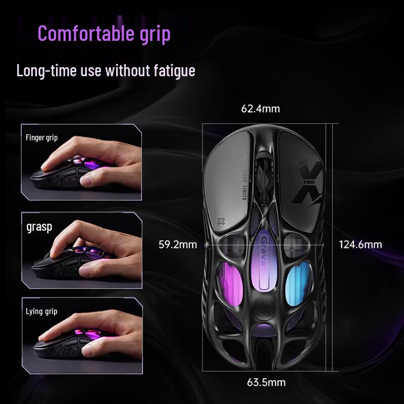 Mouse da Gioco GravaStar Breakout X PRO a Tripla Modalità